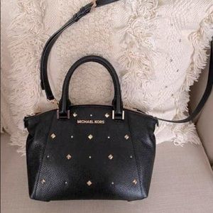 NWOT Michael Kors Black Studded Crossbody Purse